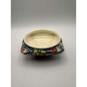 Royal Winton Julia Chintz Trinket Dish 3.75” Floral Pin Dish England